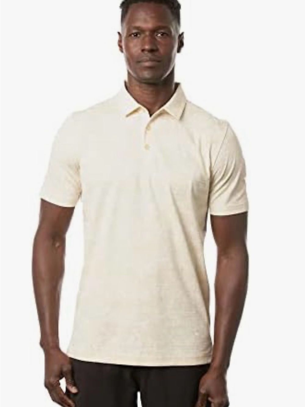 Travis Mathew Men's Cream Short-Sleeve Polo